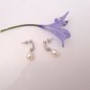zilveren oorbellen met echte parels