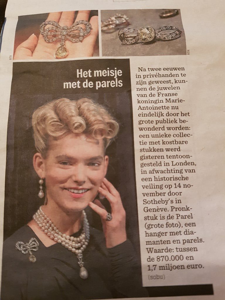 artikel van meisje met parel