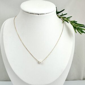 gouden ketting met echte parel