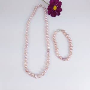 roze barokke parelset