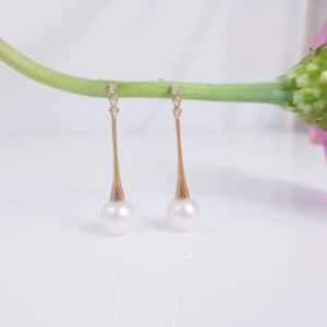 gouden oorbellen met echte parels
