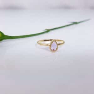 fijne gouden ring met amethist
