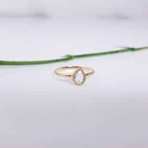 fijne gouden ring met toermalijn