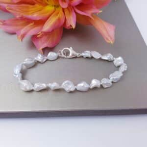 armband met keshi parels