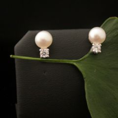 parelknop met zirconia onder