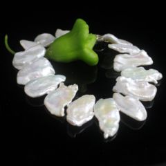 armband keshi parels , korte kant geboord