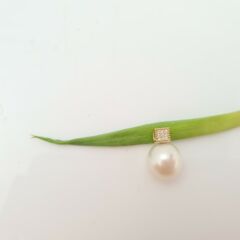 gouden hanger met echte parel