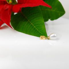 hanger van echte parel met goud