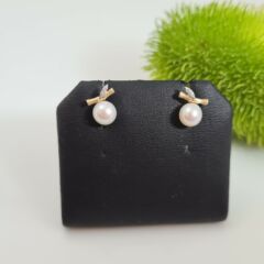 18k gouden pareloorbellen