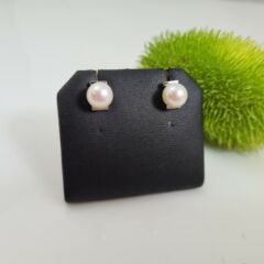 18k gouden pareloorbellen