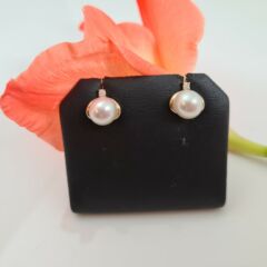 18k gouden pareloorbellen