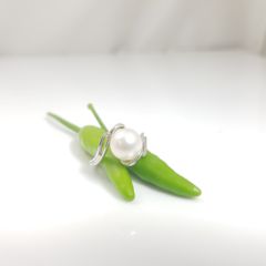 witgoouden ring met echte parel
