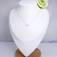 gouden ketting met echte parel