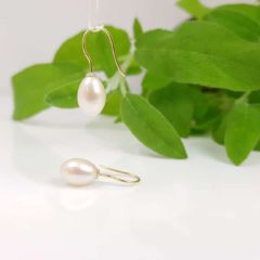 oorbellen met echte parels in 18k goud
