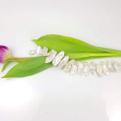 armband van echte parels, grillig van vorm
