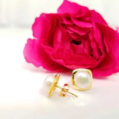 oorbelknop in goud