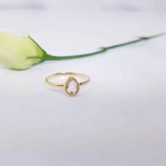 fijne gouden ring met toermalijn
